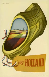 Holland Vintage Travel Poster Netherlands