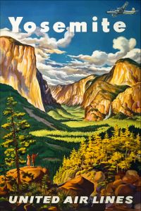 Yosemite Vintage Travel Poster USA