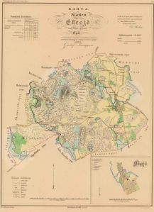 Eksjö 1858 - Historisk Karta