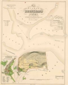 Härnösand 1857 - Historisk karta