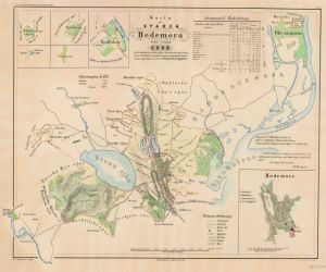 Hedemora 1857 - Historisk Karta