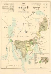Växjö 1855 - Historisk karta
