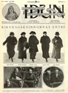 Riksdagskvinnornas entré 1922